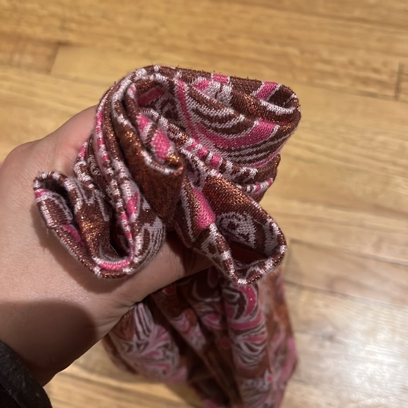 Anthro MAEVE Pink Paisley Flare Leg Retro Pants - Picture 12 of 15